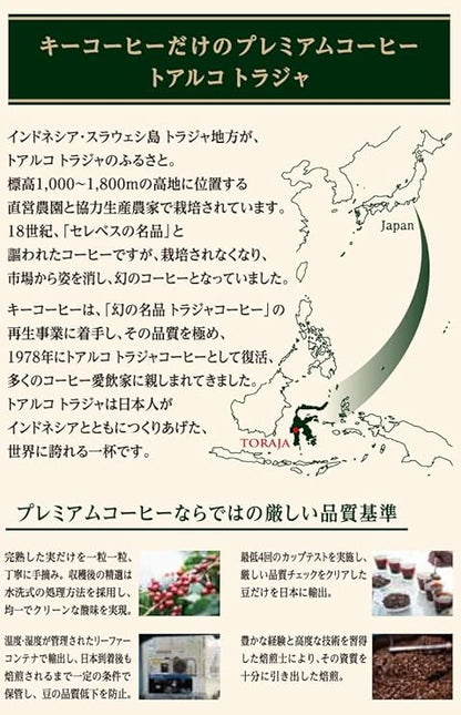 Key Coffee Drip On Toal Cotraja, 0.3 oz (8 g)| Pack Of 2 | Made In Japan