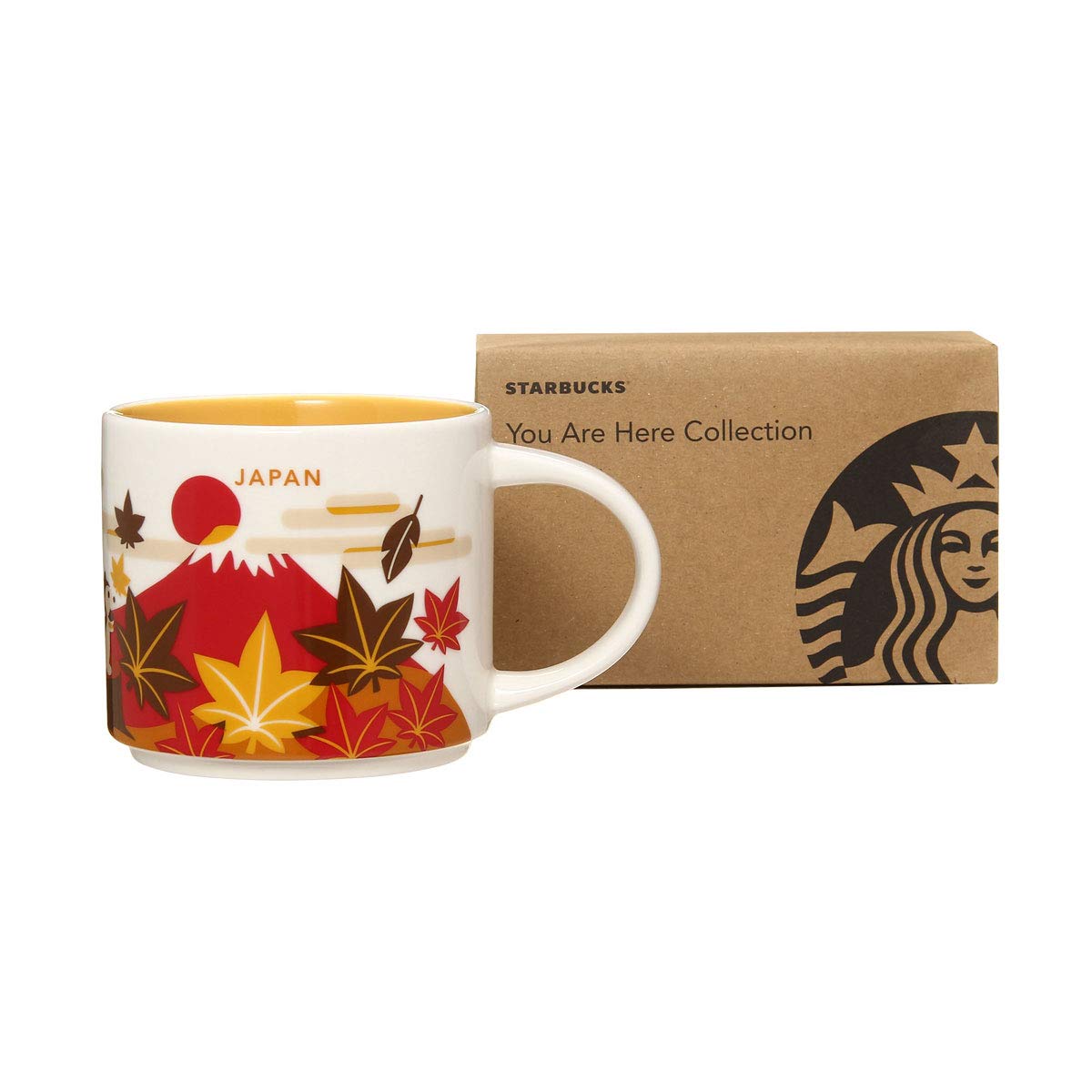 Starbucks “You Are Here” Collection Japan Autumn Mug 414ml – Limited Edition Ceramic Coffee Cup