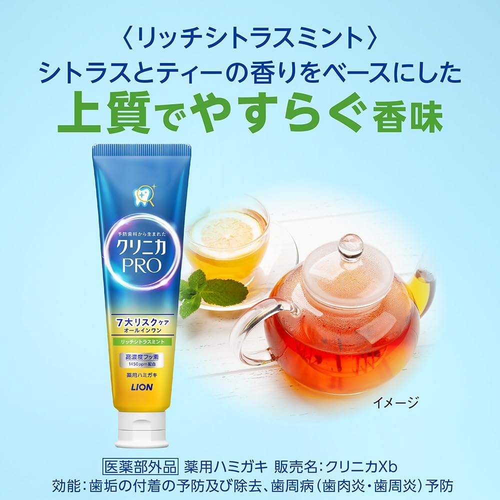 Clinica PRO All-in-One Toothpaste with Floss | Rich Citrus Mint | Fluoride Care | 95 g