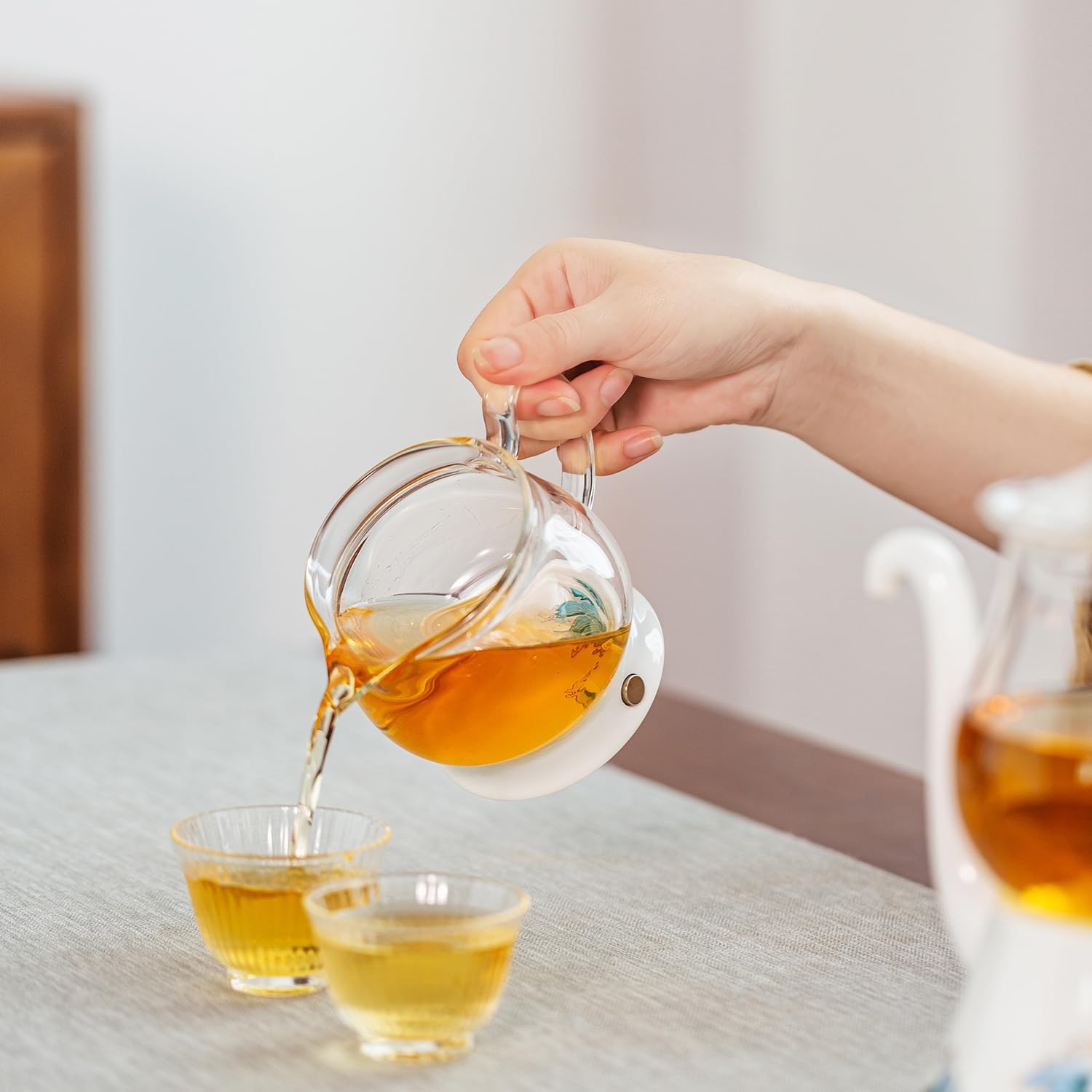 Pocaroty Glass Tea Dripper Teapot – 300ml/500ml Heat-Resistant Tea Maker