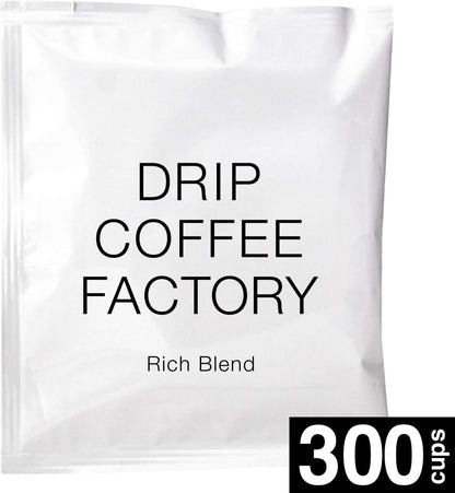 Drip Coffee Factory Rich Blend Drip Coffee – Value Pack, 300 Bags