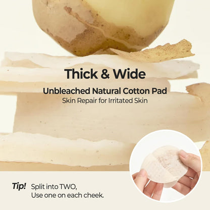 SKINFOOD Potato Madecassoside Soothing Pads – Calming Toner Pads for Sensitive Skin