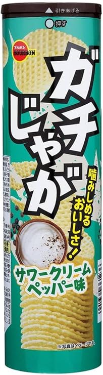 Bourbon Gachijaga Sour Cream Pepper Flavor 98g | Pack of 3 | Made in Japan