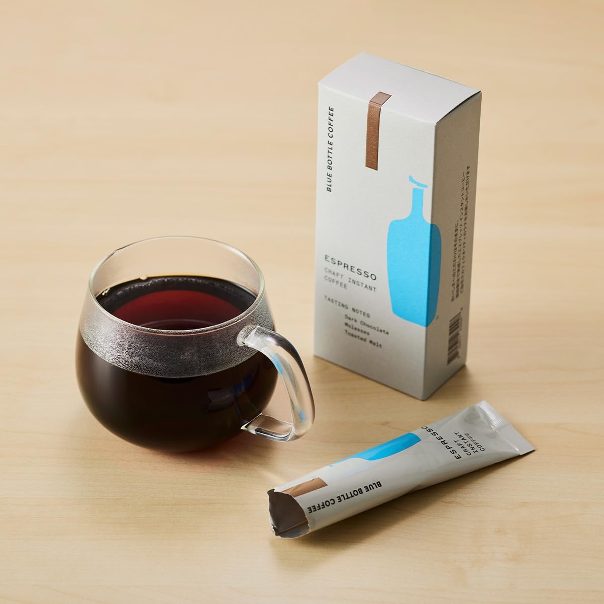 Blue Bottle Coffee Espresso Craft Instant Coffee – Set of 5 Single-Serve Sachets