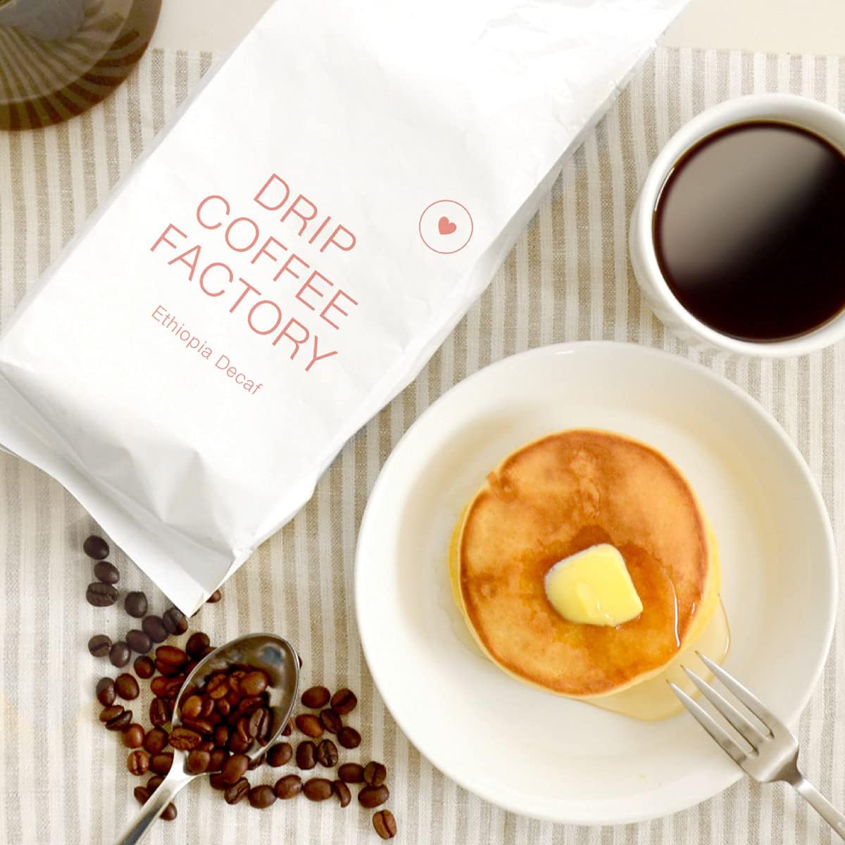 Drip Coffee Factory Ethiopia Decaf Coffee Beans – Whole Beans, 1 kg