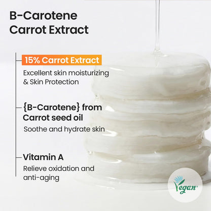SKINFOOD Carrot Toner Pad – Carrot Carotene Calming Water Pads (60 Sheets, 250g)