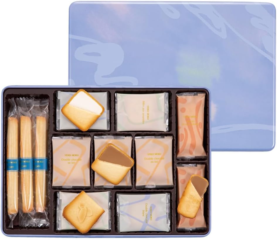 Yoku Moku Sweets Cigare Shaped Cookies | Sandwich Cookies | Individually Wrapped | Cinq Delices | 44 Pieces | Made in Japan