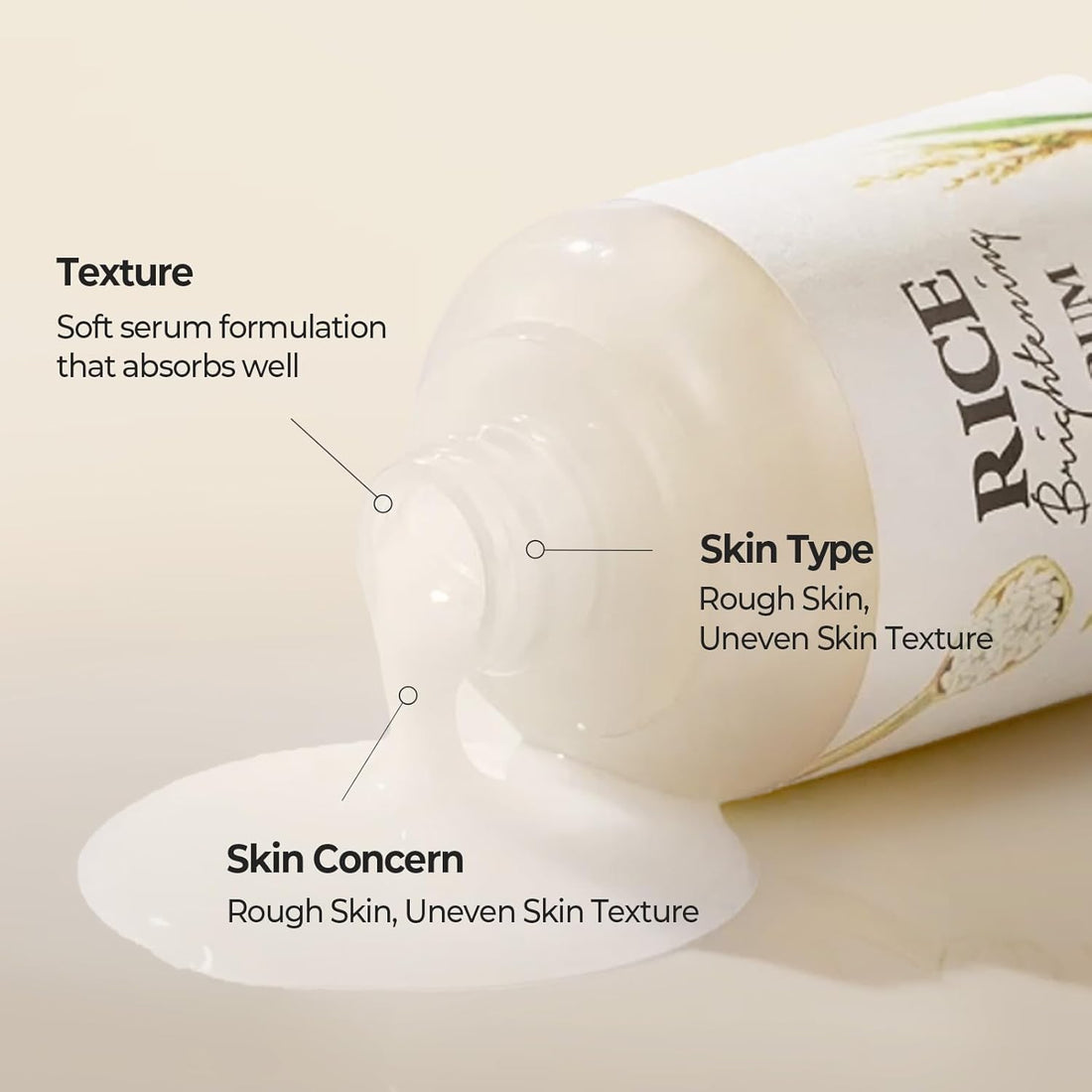 SKINFOOD Rice Brightening Serum – Hydrating &amp; Radiance-Boosting Korean Skincare Essence