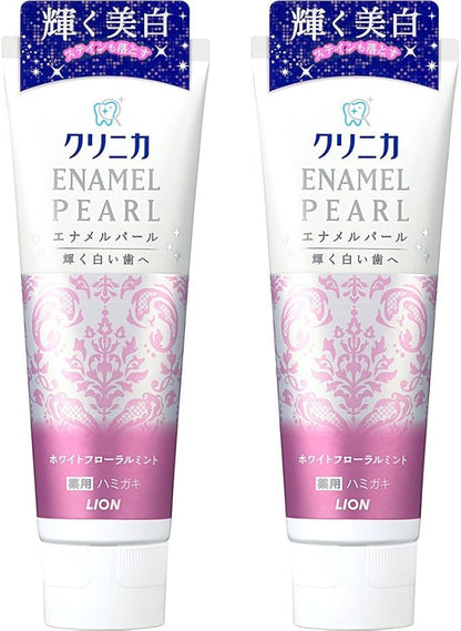 Clinica [Quasi-drug] Enamel Pearl Toothpaste, White Floral Mint, 130g x 2