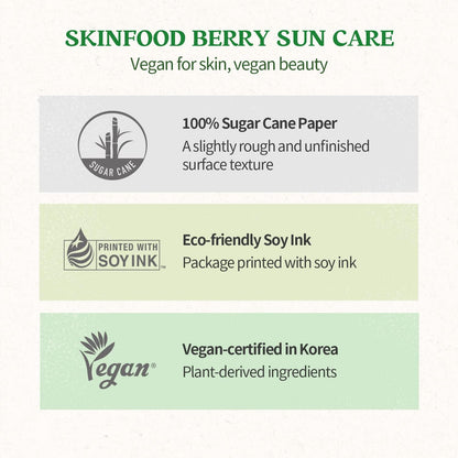 SKINFOOD Calming Sunscreen SPF50+ PA+++ – Hypoallergenic UV Protection &amp; Moisturizing Sunscreen (50ml)