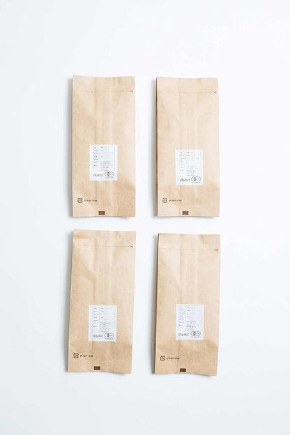 Tokyo Coffee Organic Coffee Bean Trial Set – JAS Certified Blend Gift Pack (4 × 50g)