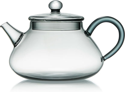 Mini Heat-Resistant Glass Teapot 360ml – Handmade Direct Fire Tea Pot for One