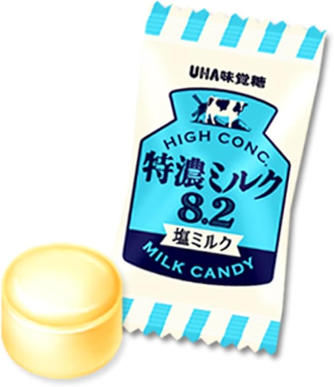 UHA Mikakuto Mikakuto Tokuno Milk 8.2 Salt Milk, 2.6 oz (75 g) x 6 Bags