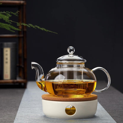 Pocarati Ceramic Teapot Warmer – Candle-Powered Tea &amp; Coffee Heater