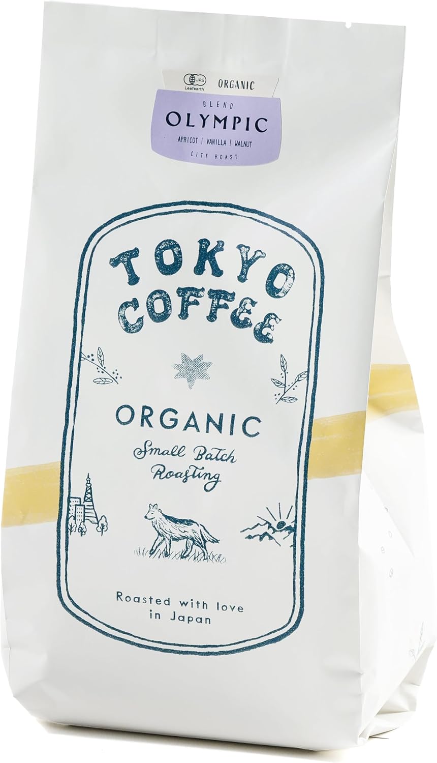 TOKYO COFFEE Olympic Blend – Medium Roasted Organic Coffee Beans, City Roast (400g)