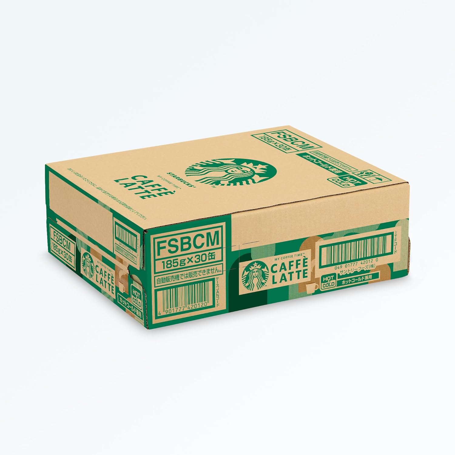 Starbucks MY COFFEE TIME Cafe Latte Canned Coffee 185g | Pack of 30 Cans | Made in Japan