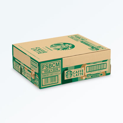 Starbucks MY COFFEE TIME Cafe Latte Canned Coffee 185g | Pack of 30 Cans | Made in Japan