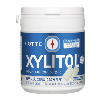 Lotte Xylitol Gum Fresh Mint Family Bottle 143g | Made in Japan