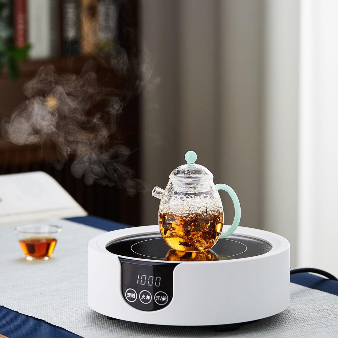 Mini Heat-Resistant Glass Egg Teapot – 140ml Single Serve
