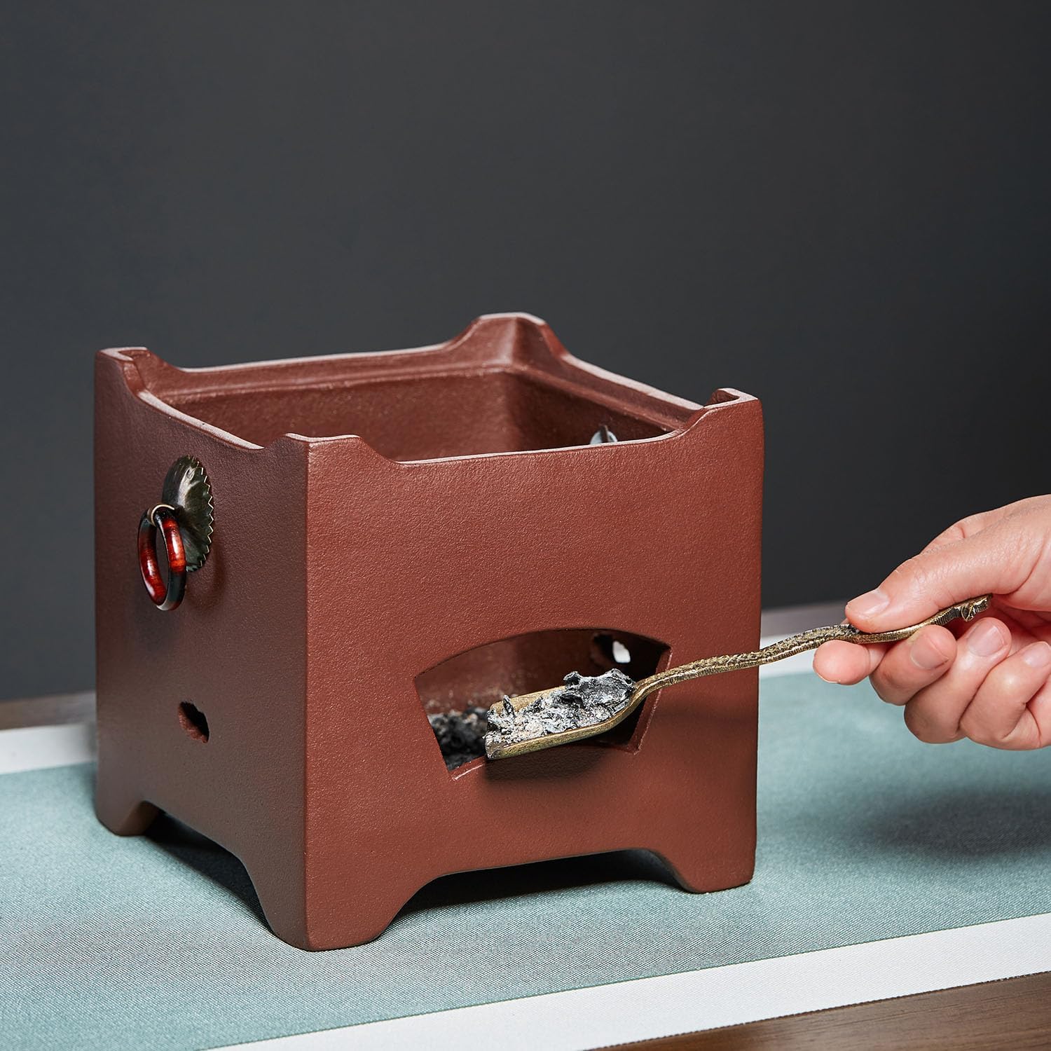 Pocaloti Purple Clay Tea Furnace – Traditional Charcoal Tea Brewing Stove