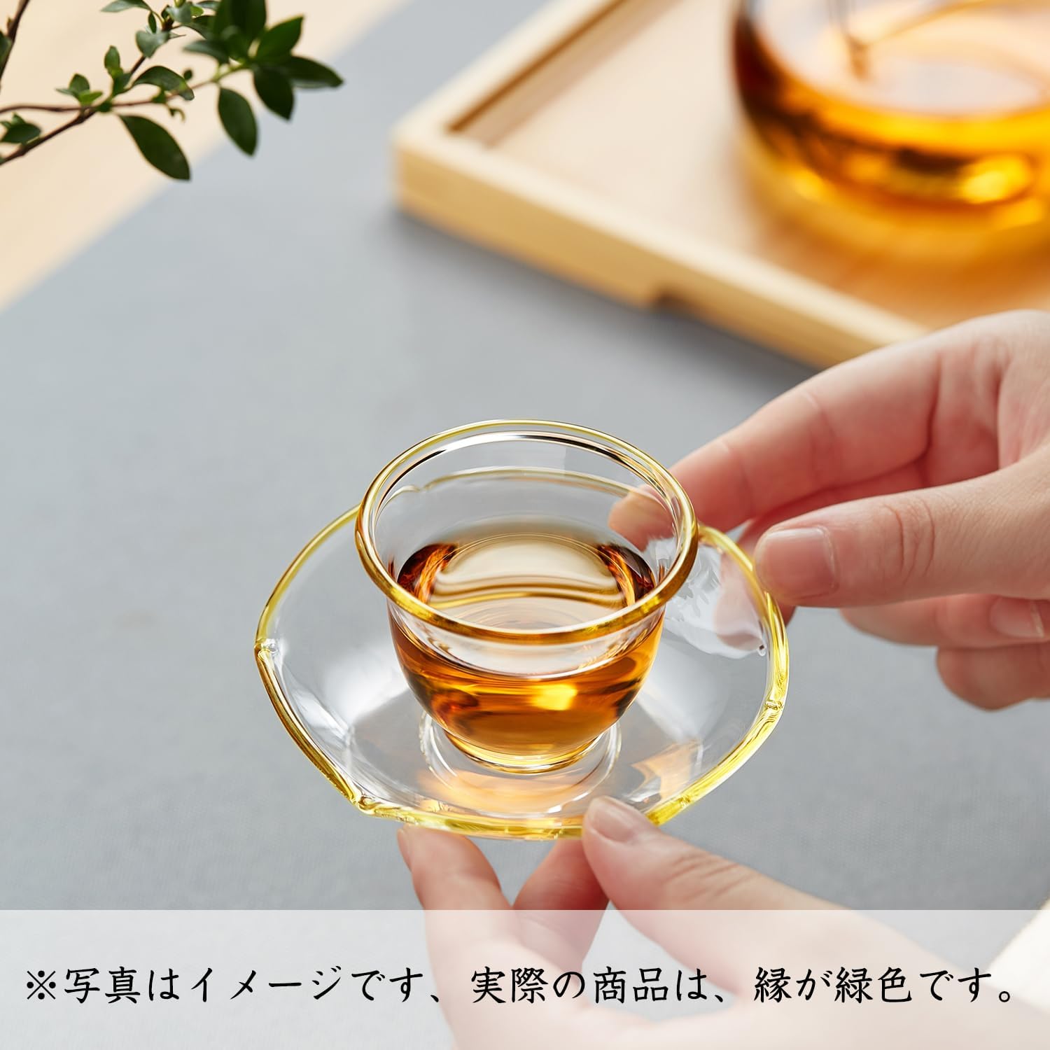 Heat-Resistant Glass Cup &amp; Saucer Set – 50ml Mini Tea &amp; Espresso Cup
