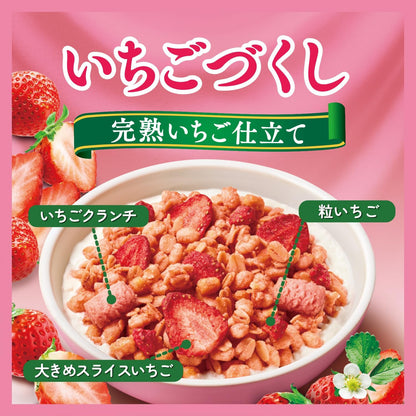 Nissin Cisco Gorotto Granola with Strawberries, 320 g × 6 Packs | Japanese Breakfast Cereal