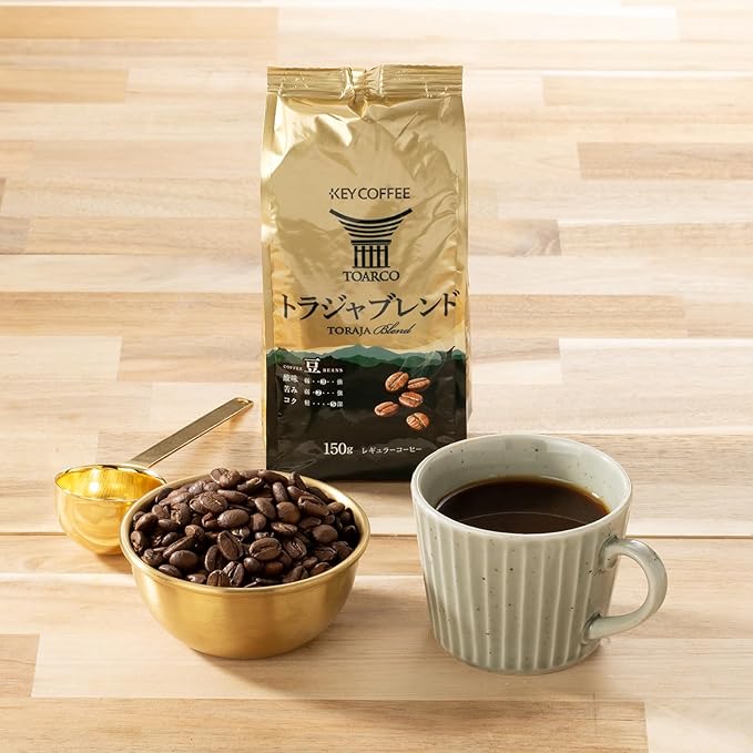 Key Coffee Toraja Blend Beans (LP) 5.3 oz (150 g) | Made In Japan
