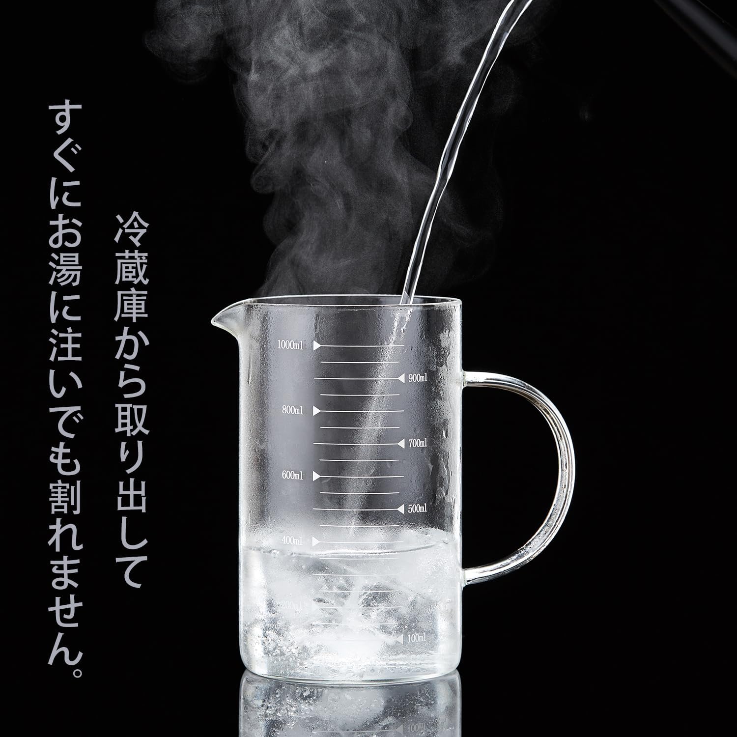 Pocaroty Heat-Resistant Glass Measuring Cup – 1000ml Multi-Purpose Kitchen Jug with Scale