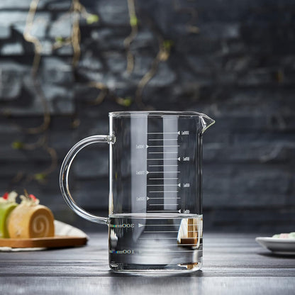 Pocaroty Heat-Resistant Glass Measuring Cup – 1000ml Multi-Purpose Kitchen Jug with Scale