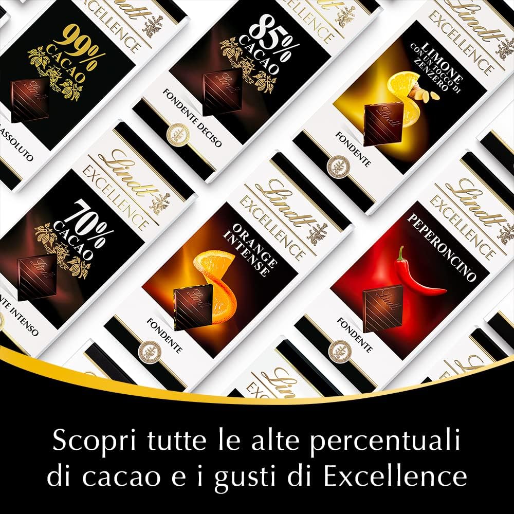 Lindt &amp; Sprüngli Lindt Excellence 99% Cacao Dark Chocolate Bar – 1.8 oz (50 g)