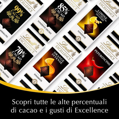 Lindt &amp; Sprüngli Lindt Excellence 99% Cacao Dark Chocolate Bar – 1.8 oz (50 g)
