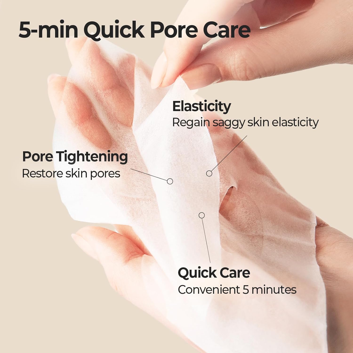 SKINFOOD Acorn Pore Peptide Daily Mask – Pore Care &amp; Hydrating Korean Sheet Mask Pack