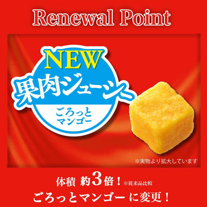 Nissin Cisco Gorokura Luxury Fruit, 50% Less Sugar, 10.6 oz (300 g) × 6 Bags