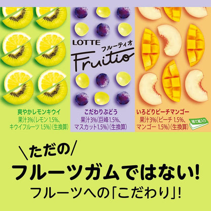 Lotte Fruitio Assorted Family Bottle 143g | Made in Japan | Japanese Gum