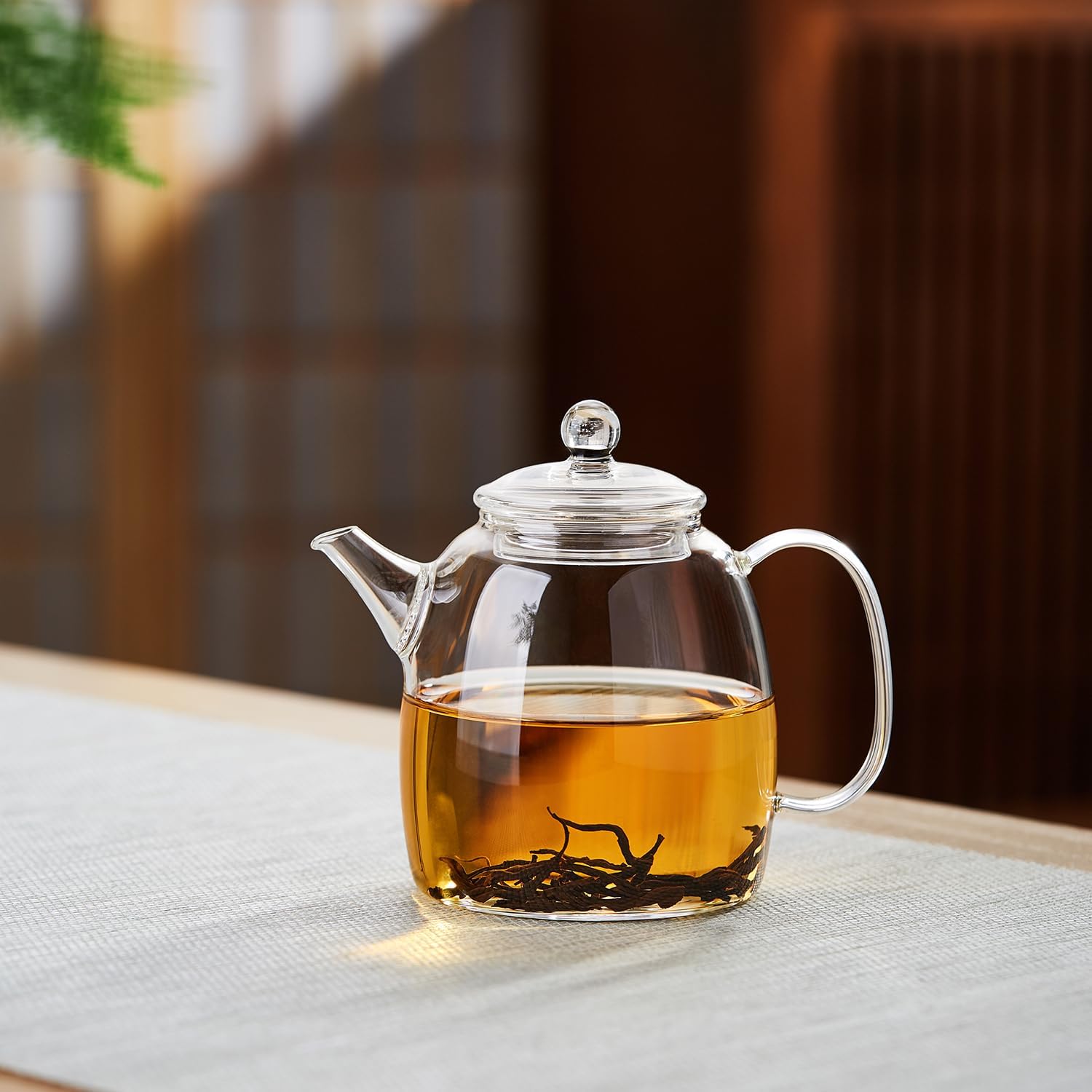 Pokaroty Mini Heat-Resistant Glass Teapot – 310ml Compact Single Serve