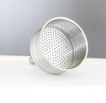 Easyworkz Stainless Steel Moka Pot Funnel – Replacement Filter for Espresso Maker, 4-Cup
