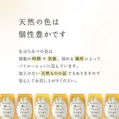 MY HONEY Unheated Acacia Honey 300g Tube Bottle | 100% Hungarian Raw Acacia Honey | Additive-Free | Gift Box Edition | Made in Japan