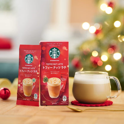 Starbucks Premium Mix Toffee Nut Latte Instant 4 Sachets Inside Pack | Japan Import