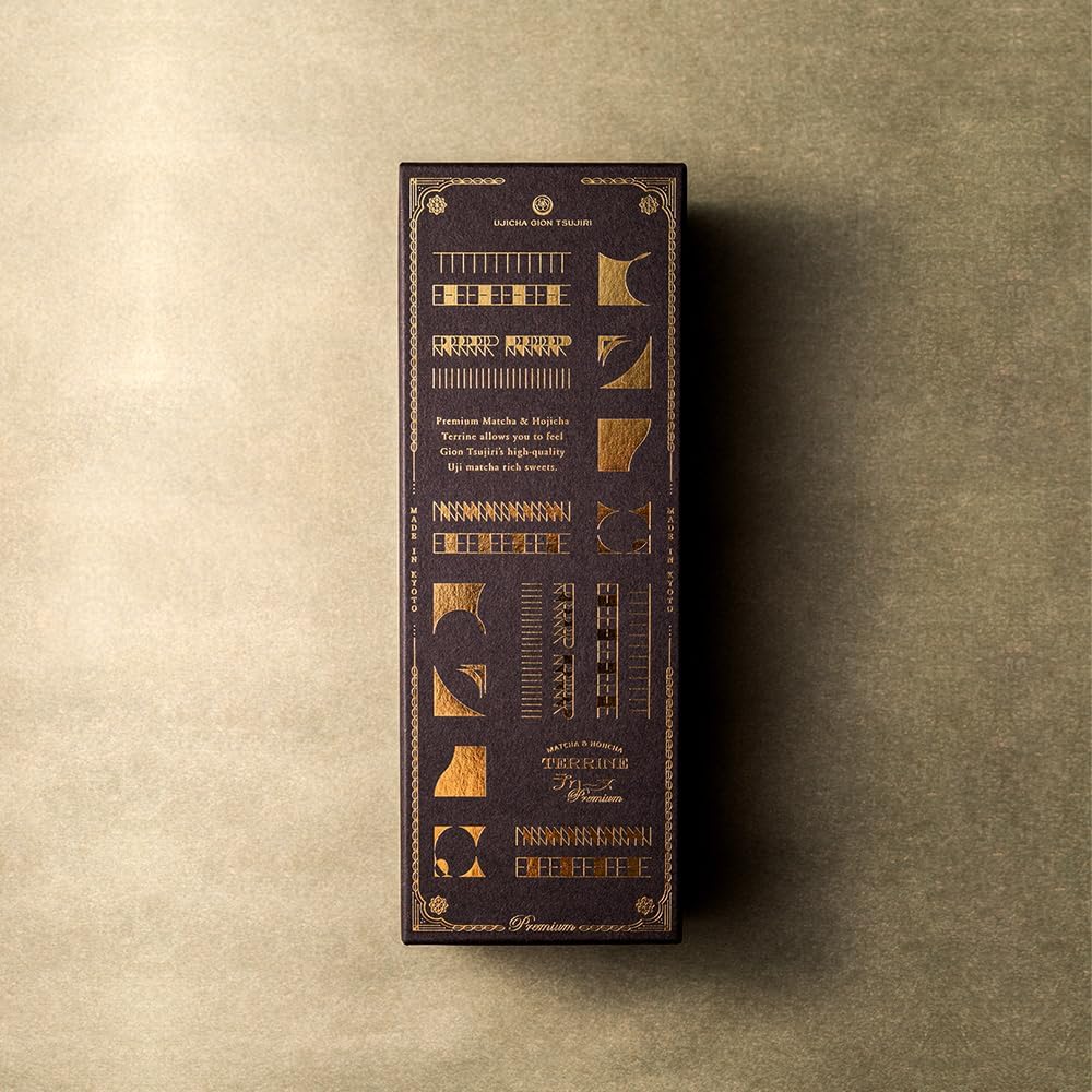 Premium Matcha &amp; Hojicha Terrine – Gion Tsujiri Sweets Gift, Kyoto Souvenir, Perfect for Respect for the Aged Day