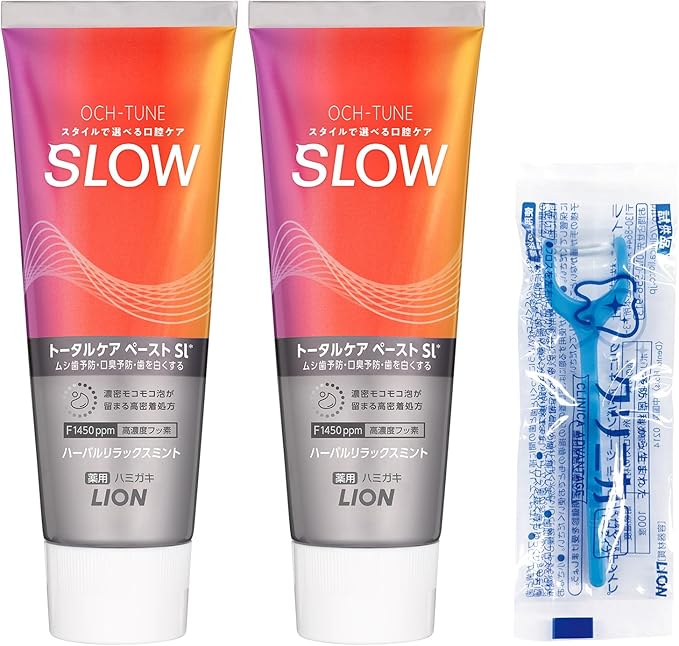 OCH-TUNE Toothpaste, Quasi-Drug, Slow, Herbal Relaxing Mint, Toothpaste, High Concentration Fluorine