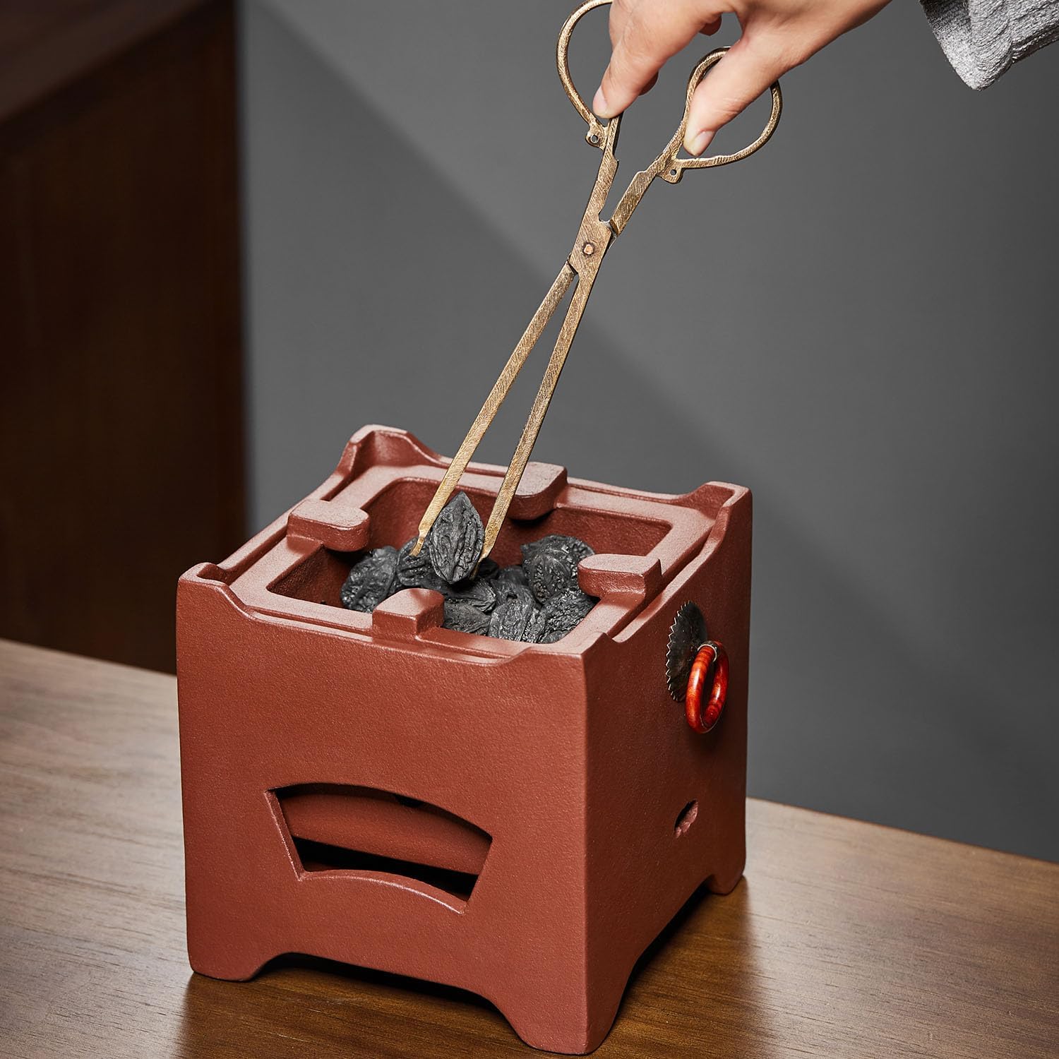 Pocaloti Purple Clay Tea Furnace – Traditional Charcoal Tea Brewing Stove