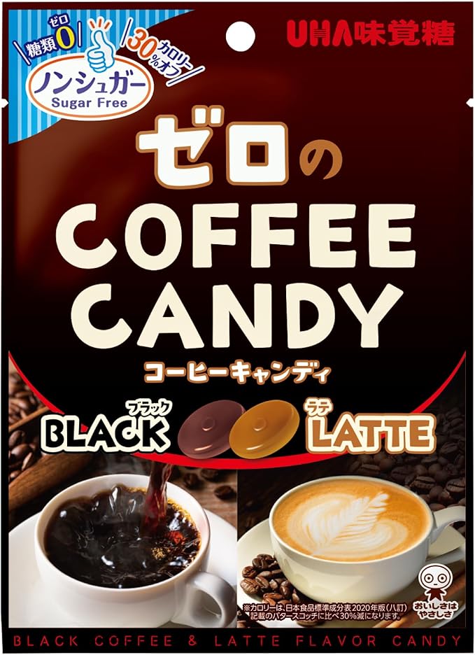 UHA Mikakuto Zero Coffee Candy 2.3 oz (65 g) x 6 Bags