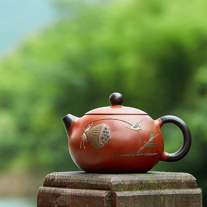 Pocaro Handmade Yixing Purple Clay Tea Set – Teapot with 6 Guest Tea Cups
