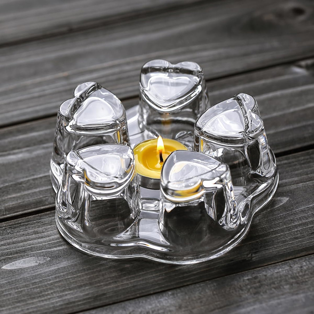 Pocarati Star Clear Glass Teapot Warmer – Heat-Resistant Candle Tea Warmer