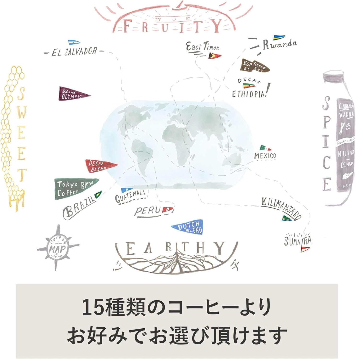 Tokyo Coffee Organic Blend Coffee Beans – JAS Certified Specialty Store Pack (1 kg)