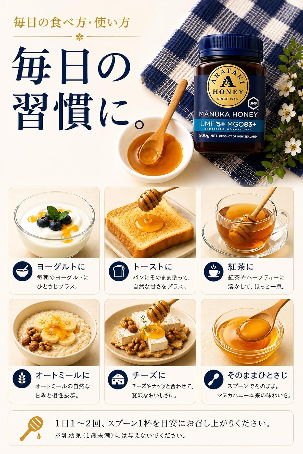 UMF 5+ MGO 83+ Manuka Honey 250g | Raw, Unheated &amp; Additive-Free | Authentic New Zealand Honey