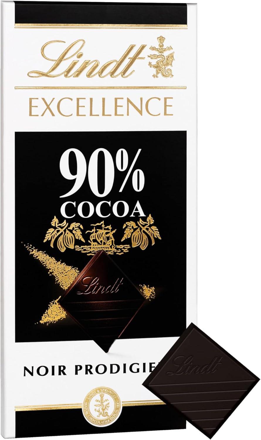 Lindt &amp; Sprüngli Lindt Excellence 90% Cocoa Dark Chocolate Bar – 100 g