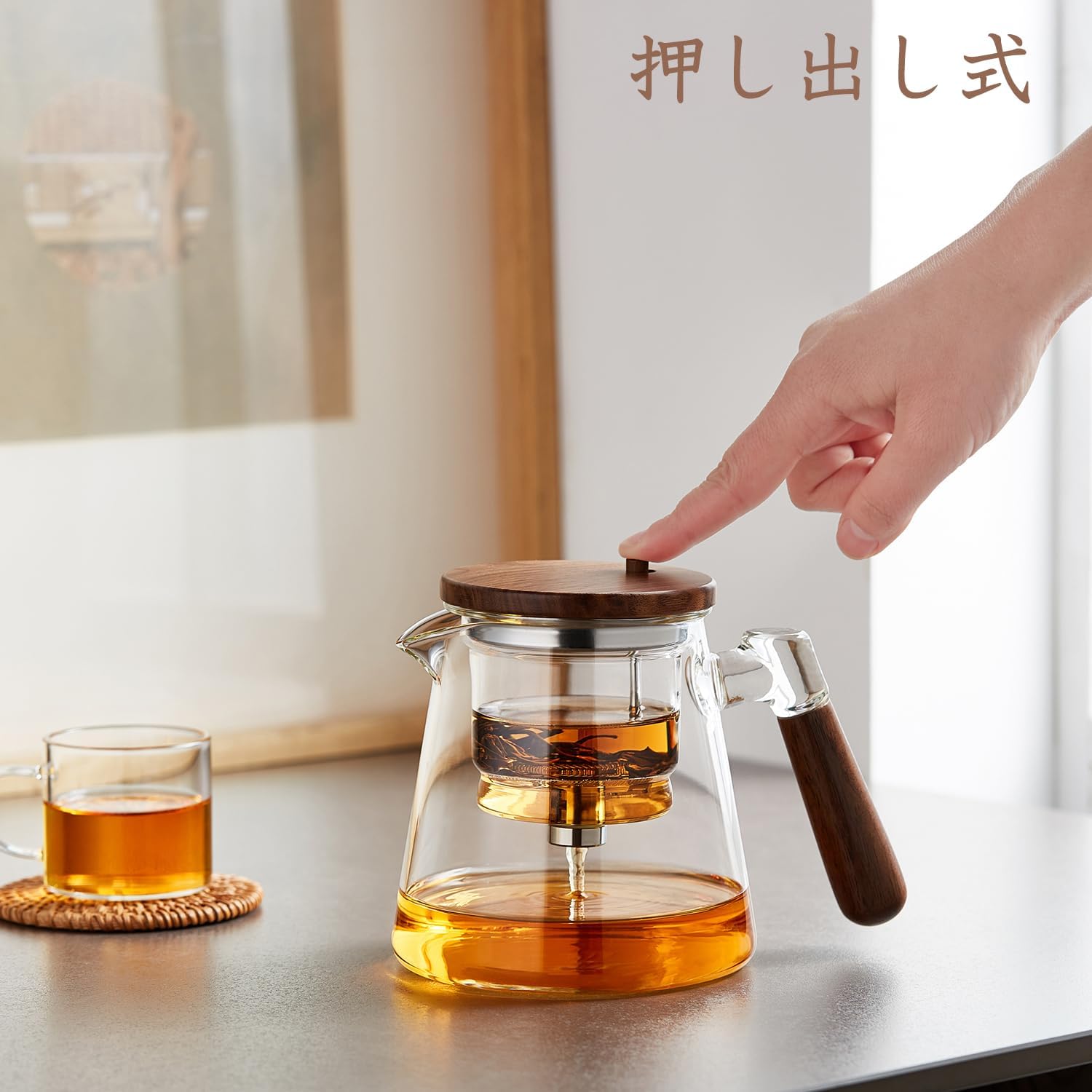 Heat-Resistant Glass Teapot 890ml – Direct Flame Safe Clear Tea Pot for Loose-Leaf &amp; Flowering Tea