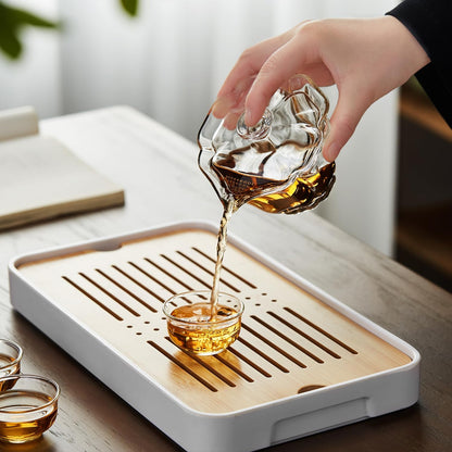 Mini Heat-Resistant Glass Teapot 190ml – Single-Serve Teapot with Integrated Lid &amp; Tea Infuser