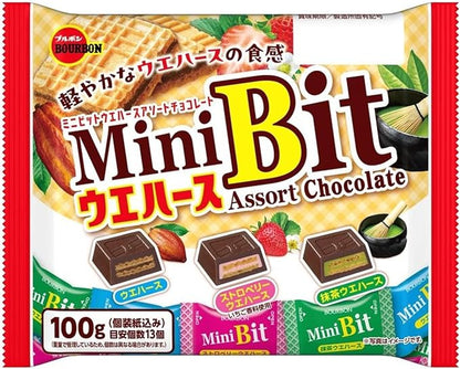 Bourbon Mini Bit Wafer Assortment 100g | Pack of 2 | Made in Japan